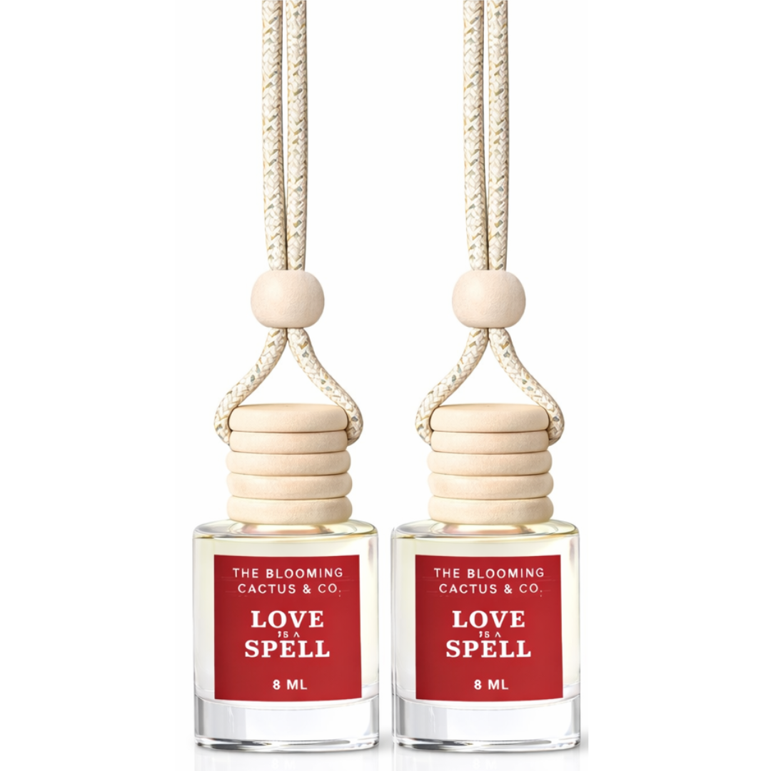 Car Air Hanging Fragrance Oil 2 Pack, Auto Freshener, Essential Oil Diffuser for Cars, Long Lasting Aroma Women Gift, Made in USA, Odors Eliminator, Interior Decor 8 ML