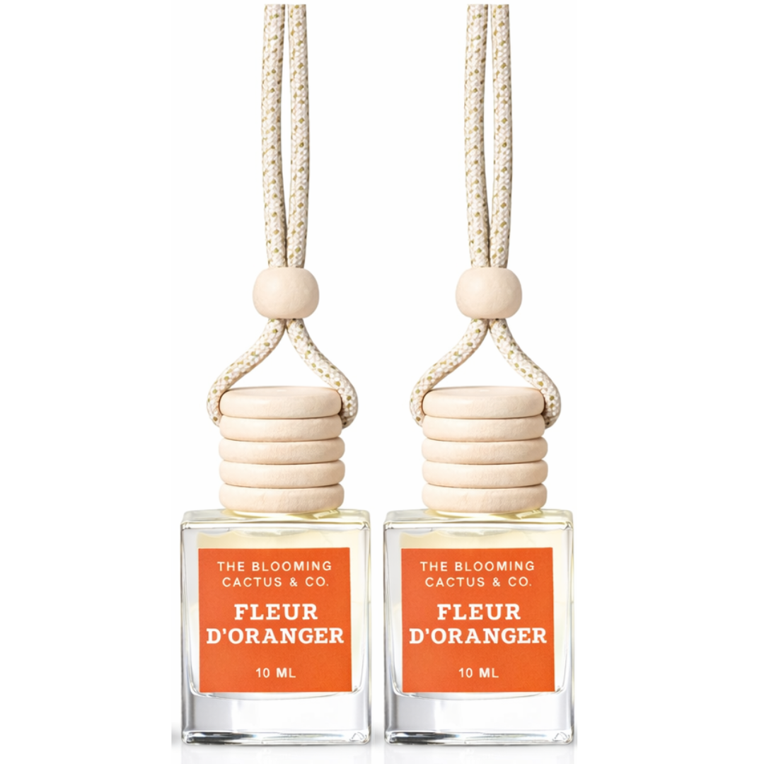 2 Pack Long Lasting Car Air Freshener, Hanging Fresh Aroma Diffuser, Natural Essential Oil Fragrance - Odor Remover, Auto Interior Decor, Made in USA 10 ML