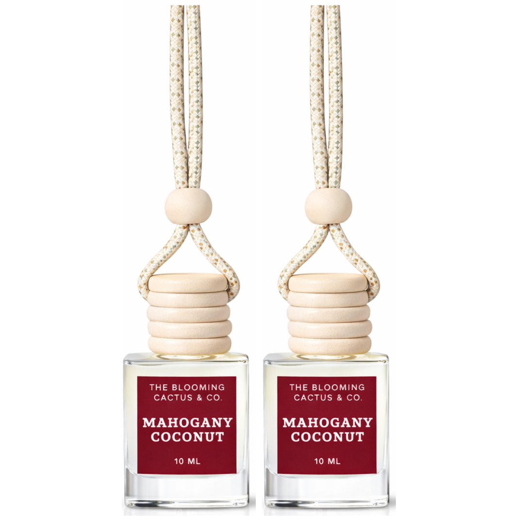 2 Pack Long Lasting Car Air Freshener, Hanging Fresh Aroma Diffuser, Natural Essential Oil Fragrance - Odor Remover, Auto Interior Decor, Made in USA 10 ML