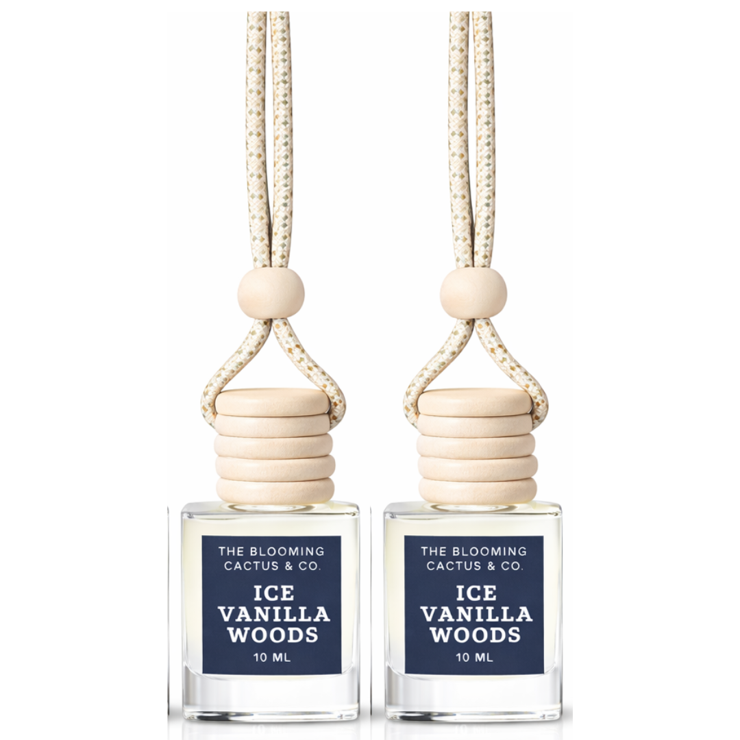 2 Pack Long Lasting Car Air Freshener, Hanging Fresh Aroma Diffuser, Natural Essential Oil Fragrance - Odor Remover, Auto Interior Decor, Made in USA 10 ML