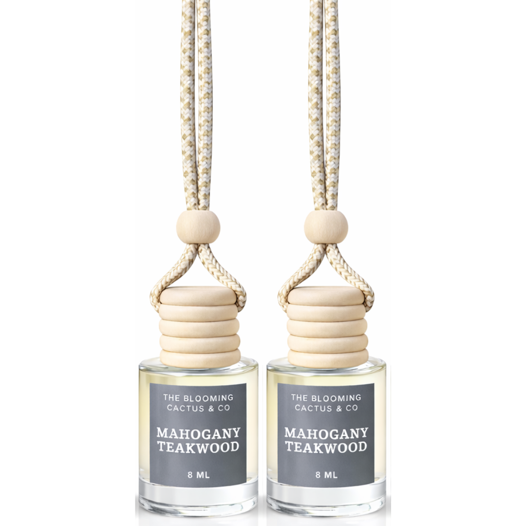 Car Air Hanging Fragrance Oil 2 Pack, Auto Freshener, Essential Oil Diffuser for Cars, Long Lasting Aroma Women Gift, Made in USA, Odors Eliminator, Interior Decor 8 ML