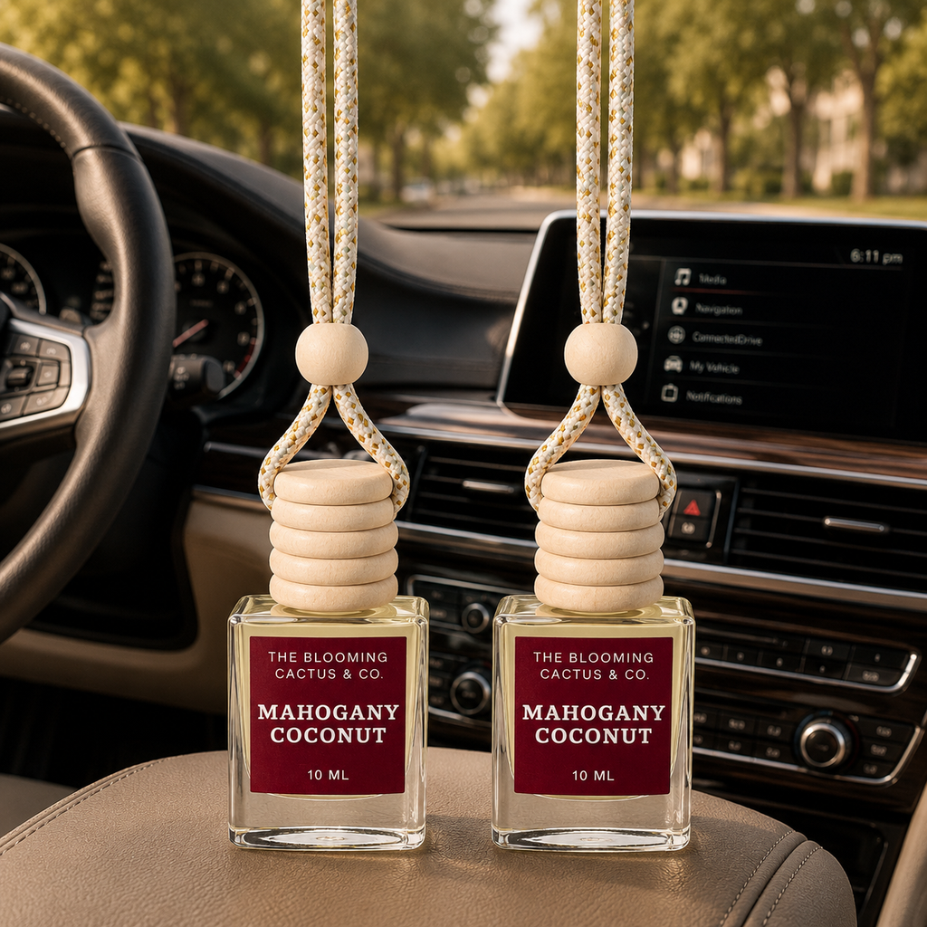 2 Pack Long Lasting Car Air Freshener, Hanging Fresh Aroma Diffuser, Natural Essential Oil Fragrance - Odor Remover, Auto Interior Decor, Made in USA 10 ML