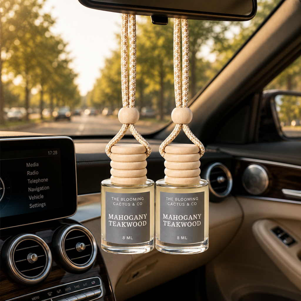 Car Air Hanging Fragrance Oil 2 Pack, Auto Freshener, Essential Oil Diffuser for Cars, Long Lasting Aroma Women Gift, Made in USA, Odors Eliminator, Interior Decor 8 ML