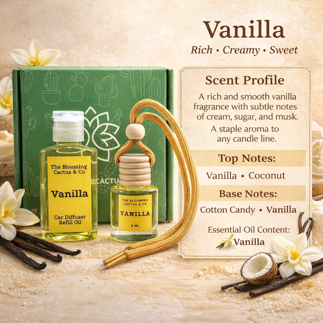 8 ml Car Air Freshener with 1 Oz Refill included